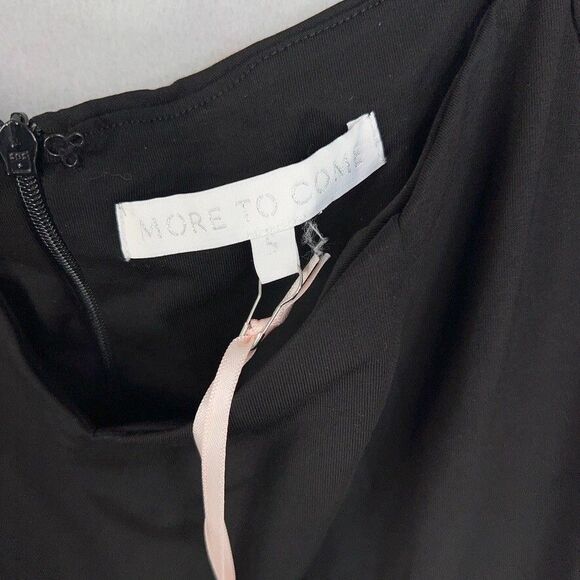 More To Come Dress Women Small Black Lizzy Puff Sleeve Romantic Feminine Minimal - Picture 7 of 16